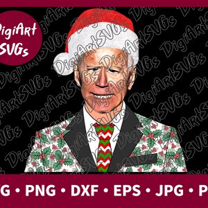 Joe Biden Holidays svg, Biden Confused SVG, Biden Idiot Shirt Graphics, File Printable Clipart Vector Digital png, pdf, jpg, eps, dxf