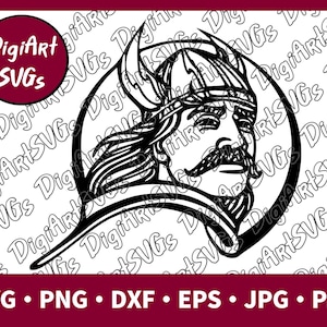Viking Head SVG, Norseman SVG, Viking Shirt Graphics, Cutting File Printable Clipart Vector Digital png, jpg, pdf, eps, dxf