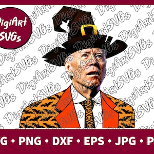 Funny Joe Biden Halloween SVG, Biden Confused SVG, Biden Shirt Graphics, Cutting File Printable Clipart Digital png, pdf, jpg, eps, dxf