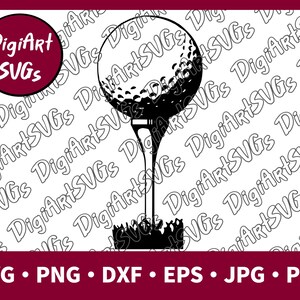 Golf Ball SVG, Golf Tee SVG, Golf Lover SVG, Golfer Shirt Graphics, Cutting File Printable Clipart Vector Digital png, jpg, pdf, eps, dxf