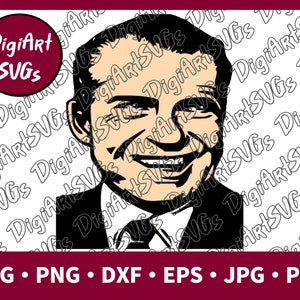 Richard Nixon svg, png, pdf, jpg, eps, dxf Descarga de archivos digitales