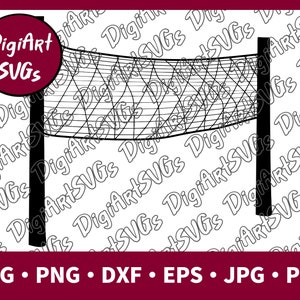 Volleyball Net SVG, Badminton Net SVG, Sports Shirt Graphics, Cutting File Printable Clipart Vector Digital png, pdf, jpg, eps, dxf