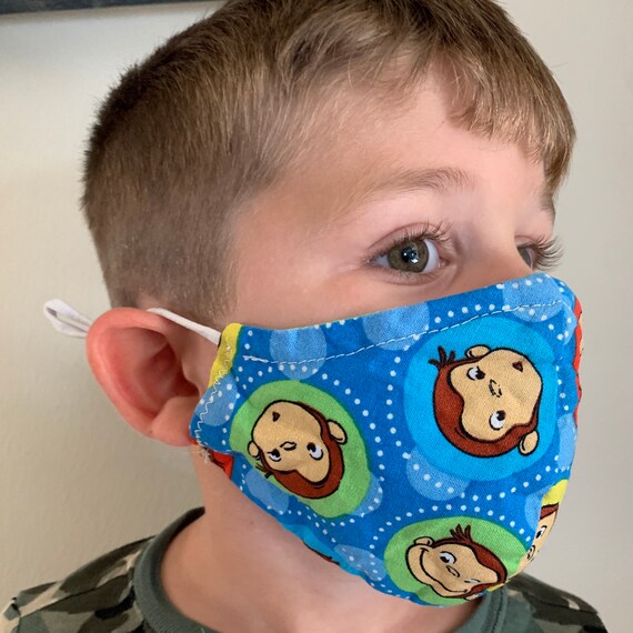Curious Face Mask for Adults & Kids Washable and Etsy