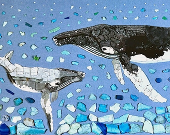 Plastic Humpback Whale Note Card Pack