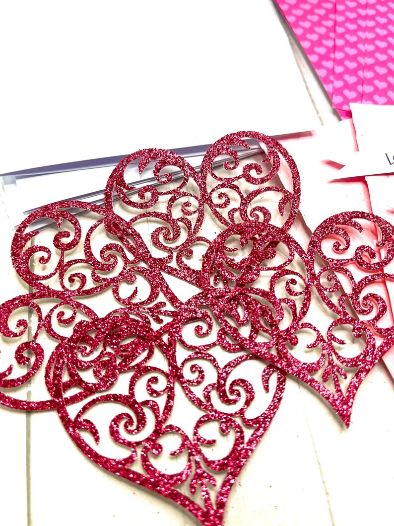DIY Valentines Day Card Kit 4 Cards Make Your Own Holiday Greeting ...
