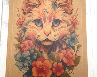 Cute Cat Mini Notebook 30 Sheets Blank Notebook Cat Notebook for Journaling Cat Journal Pretty Cat Notebook Kitty Journal Gift for Mom