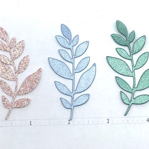 greenery die cuts, greenery shapes, paper leaves, greenery cut outs, leaves for cards, leaves for journals, card making supplies, journal supplies, card maker gifts, paper craft supplies, leaves for wedding invitations, card toppers