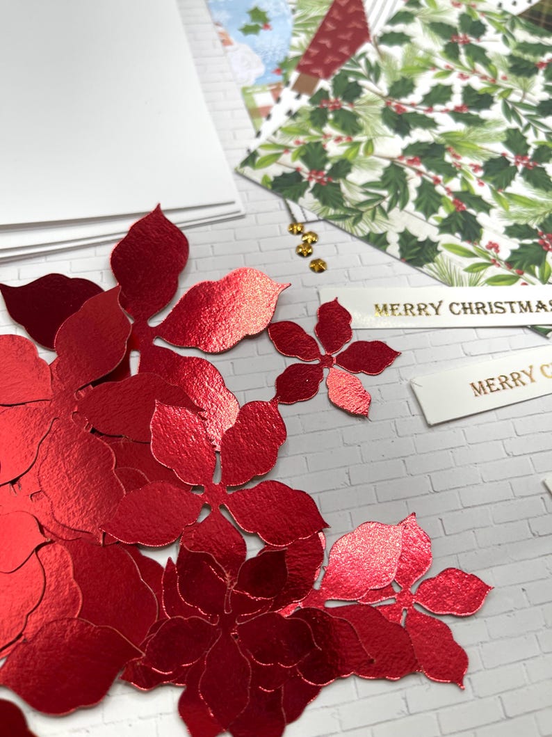 DIY Christmas Card Kit 4 Cards Make Your Own Holiday Greeting Cards ...