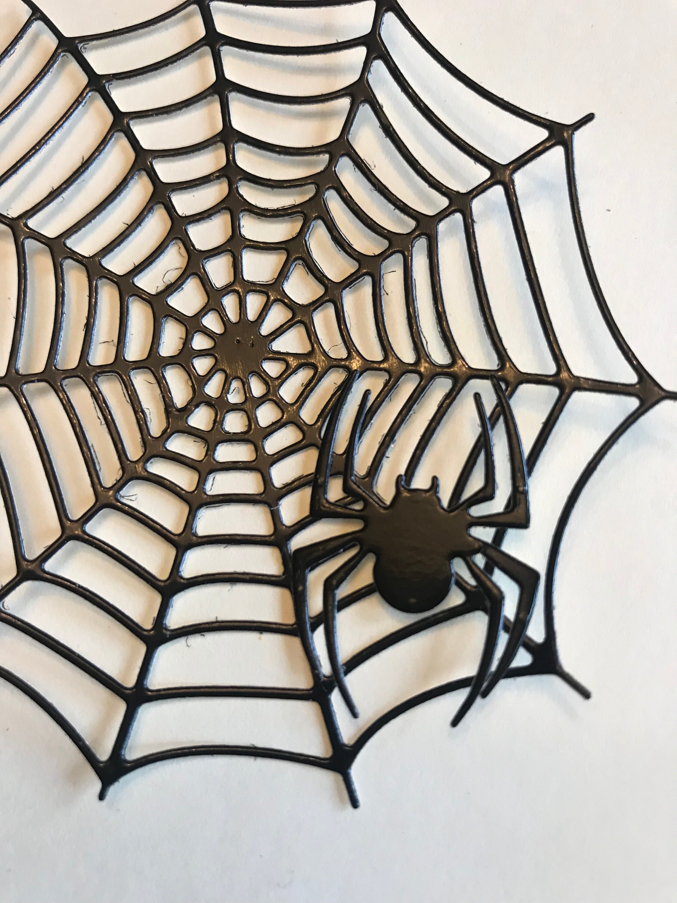 Die Cuts Halloween Spider Webs 12 Pieces Glossy Specialty Etsy