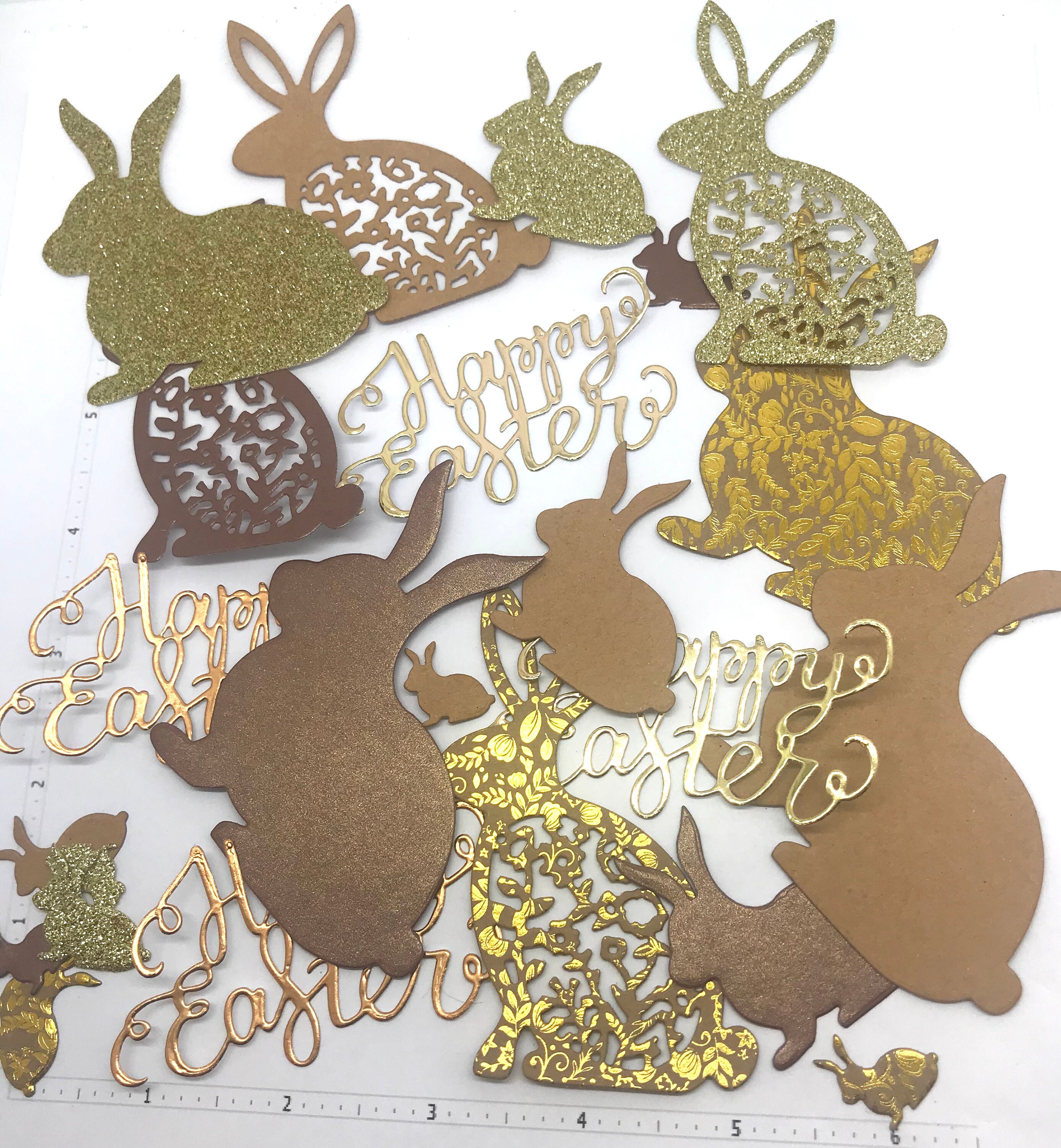 Die Cuts Easter Bunny Rabbit 18 Pieces you Choose Color Etsy