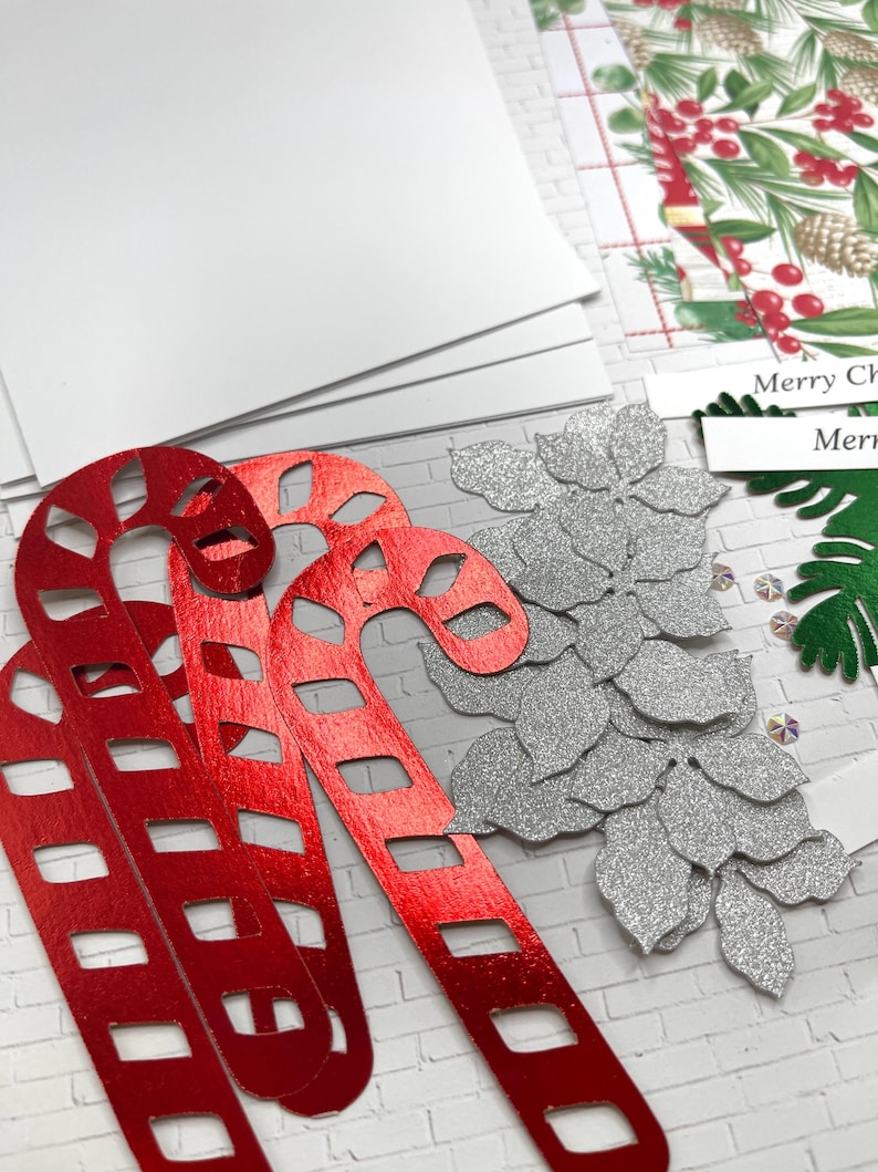DIY Christmas Card Kit - 4 Cards - Make Your Own Holiday Greeting Cards ...