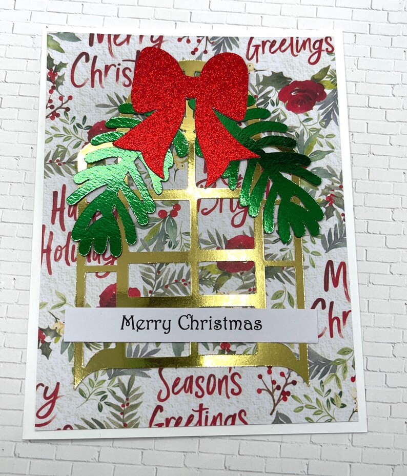 DIY Christmas Card Kit 4 Cards Make Your Own Holiday Greeting Cards ...