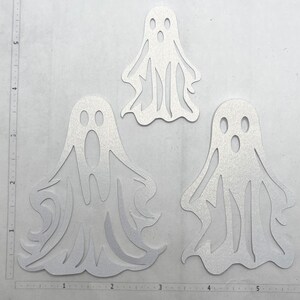 Die Cuts Halloween Ghosts 8 Pieces Foil Glitter Cardstock Scrapbook ...