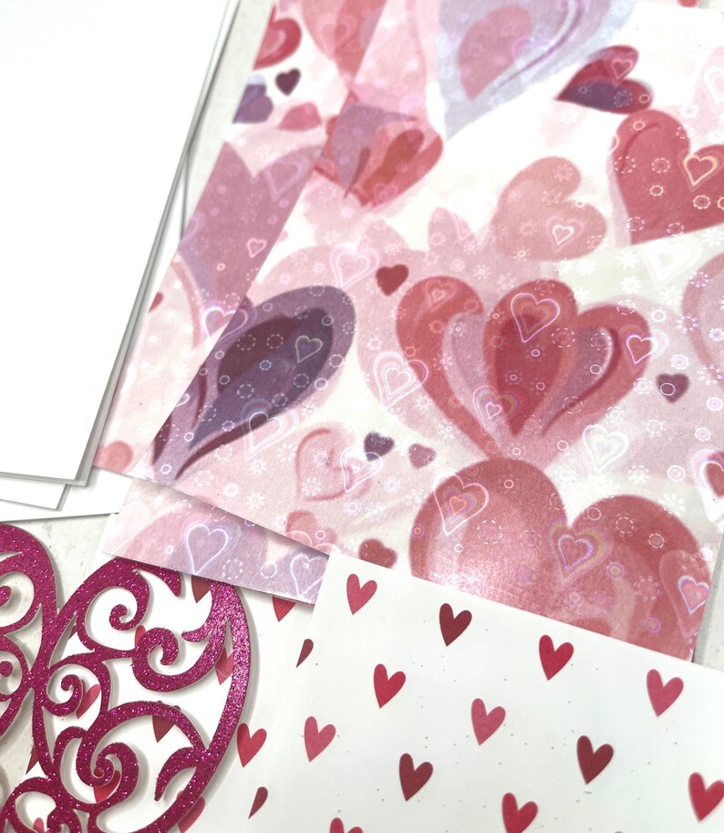 DIY Valentines Day Card Kit 4 Cards Make Your Own Holiday Greeting ...