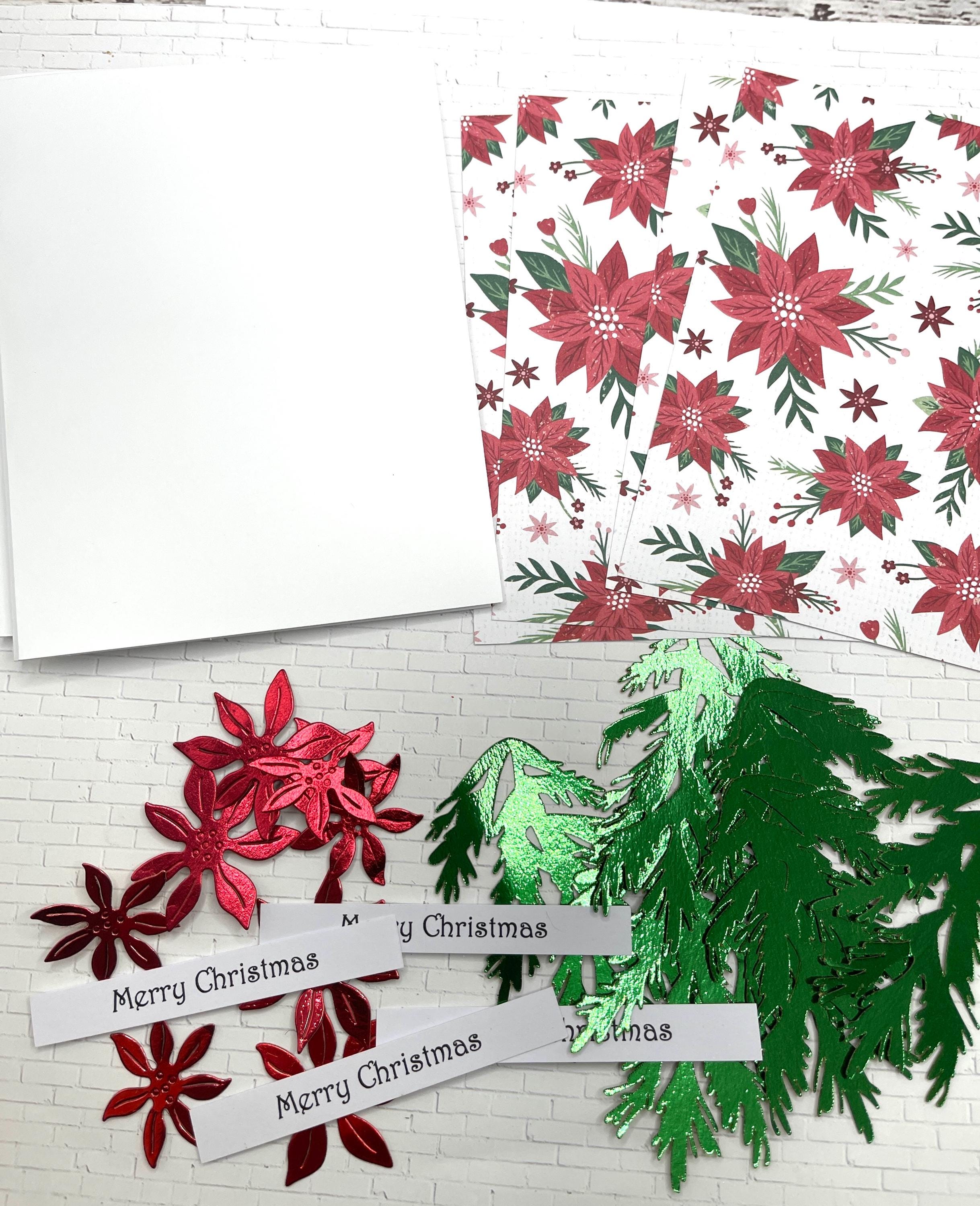 DIY Christmas Card Kit 4 Cards Make Your Own Holiday Greeting Cards ...