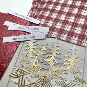 DIY Christmas Card Kit 4 Cards Make Your Own Holiday Greeting Cards ...