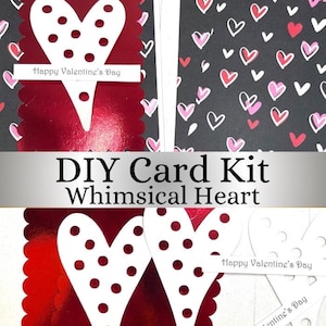 DIY Valentines Day Card Kit - 4 Cards - Make Your Own Greeting Cards ...