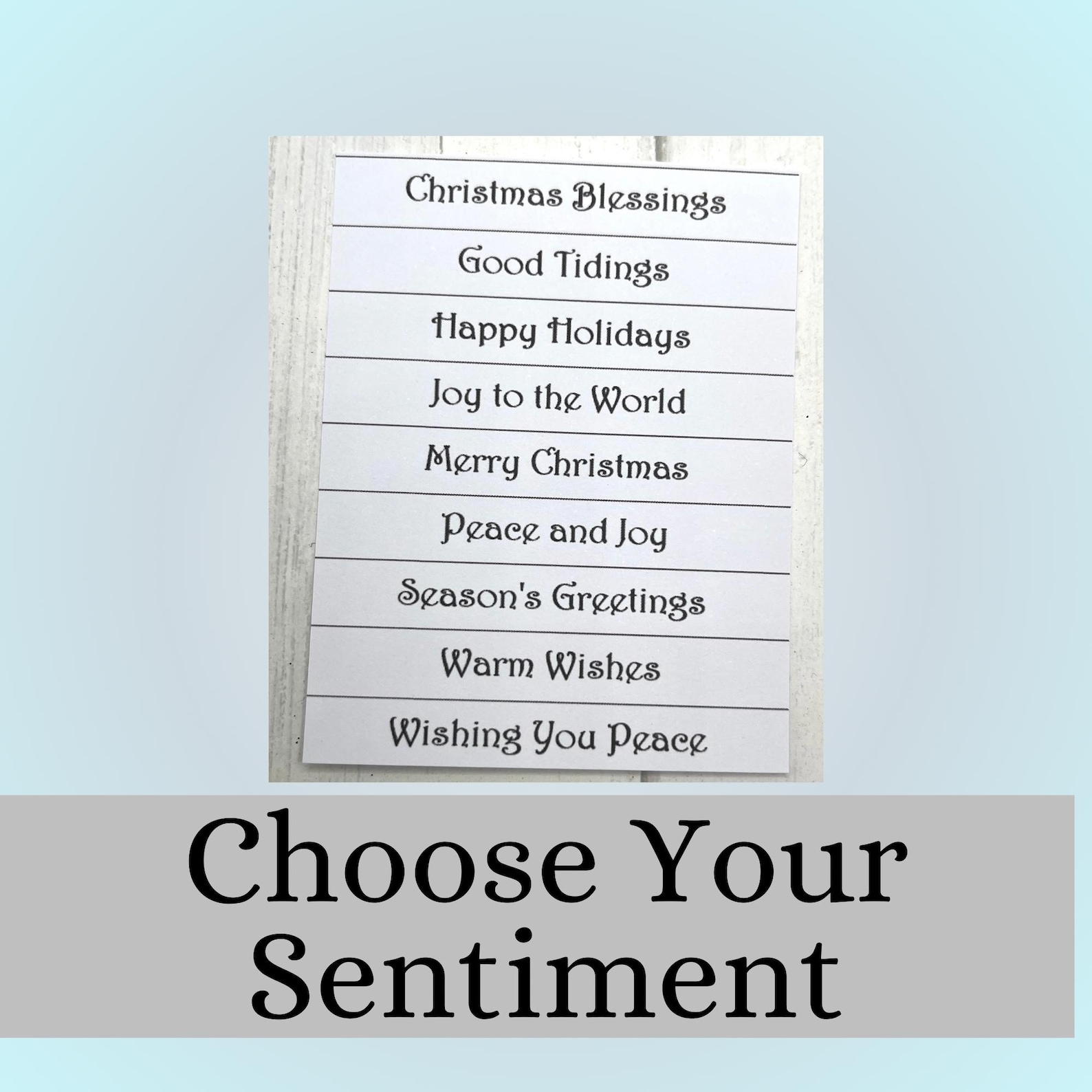 DIY Christmas Card Kit 4 Cards Make Your Own Holiday Greeting Cards ...
