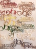 Die Cuts Merry Christmas JOY 16 Pieces *You Choose color* Foil Mirror Glitter Specialty Basic Cardstock 