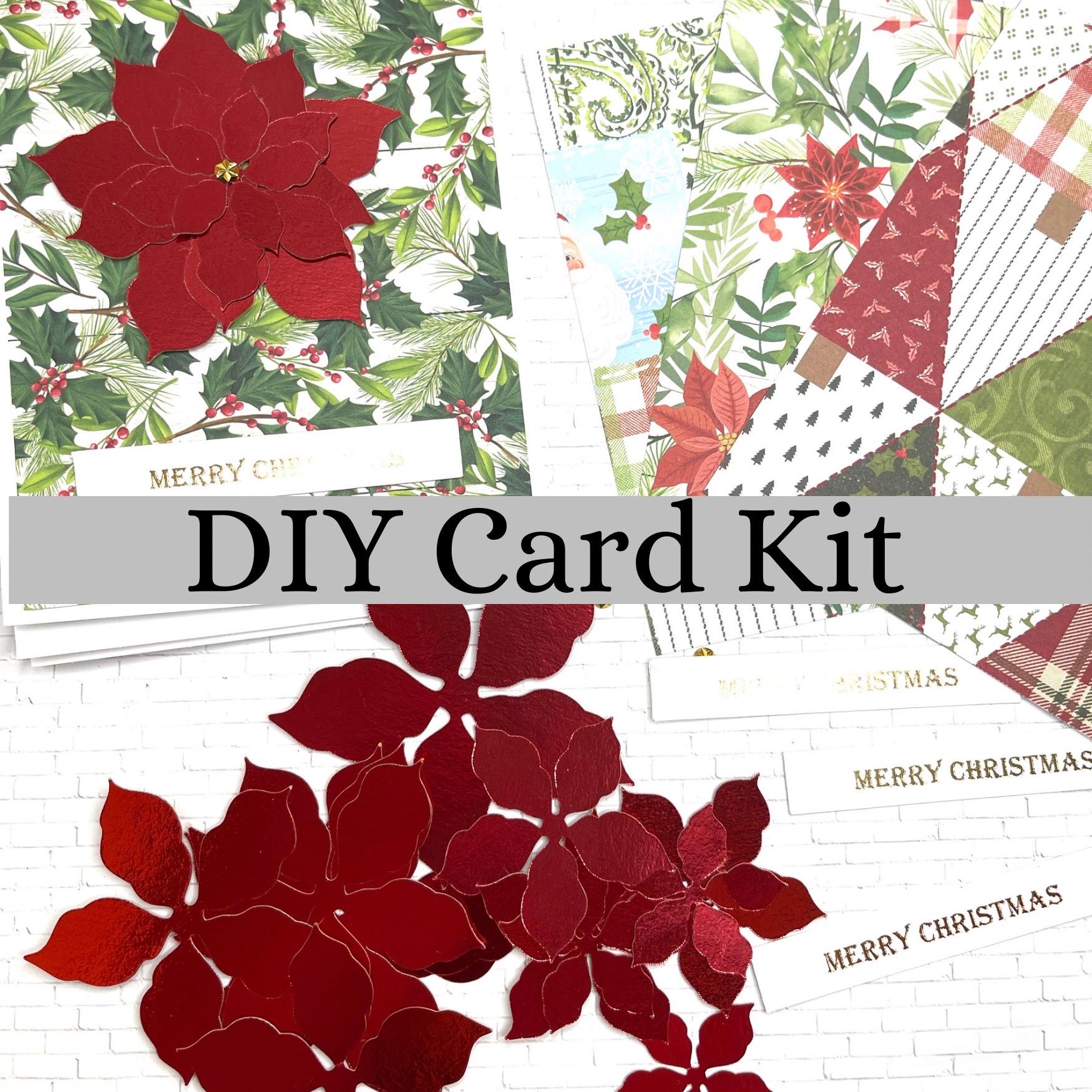 DIY Christmas Card Kit 4 Cards Make Your Own Holiday Greeting Cards ...