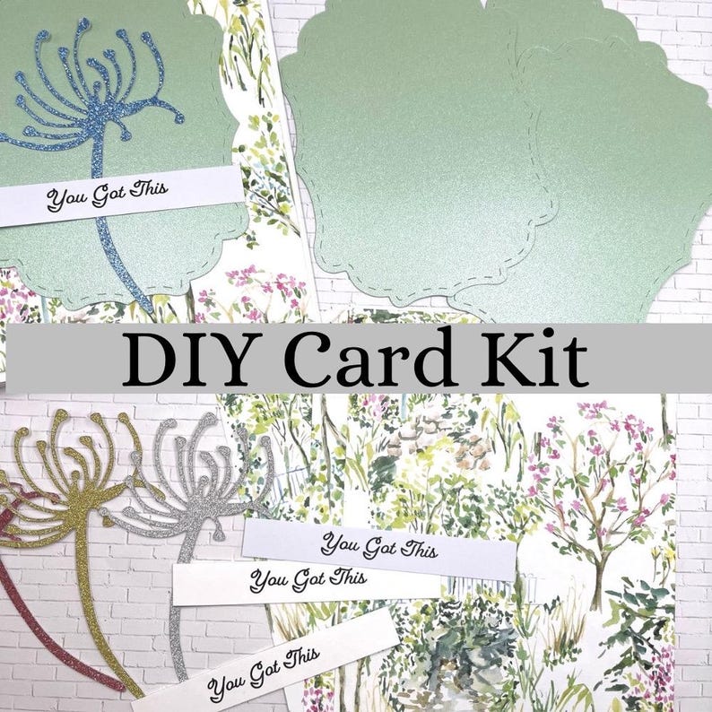 DIY Flower All Occasion Card Kit - 4 Cards - Make Your Own Pretty ...