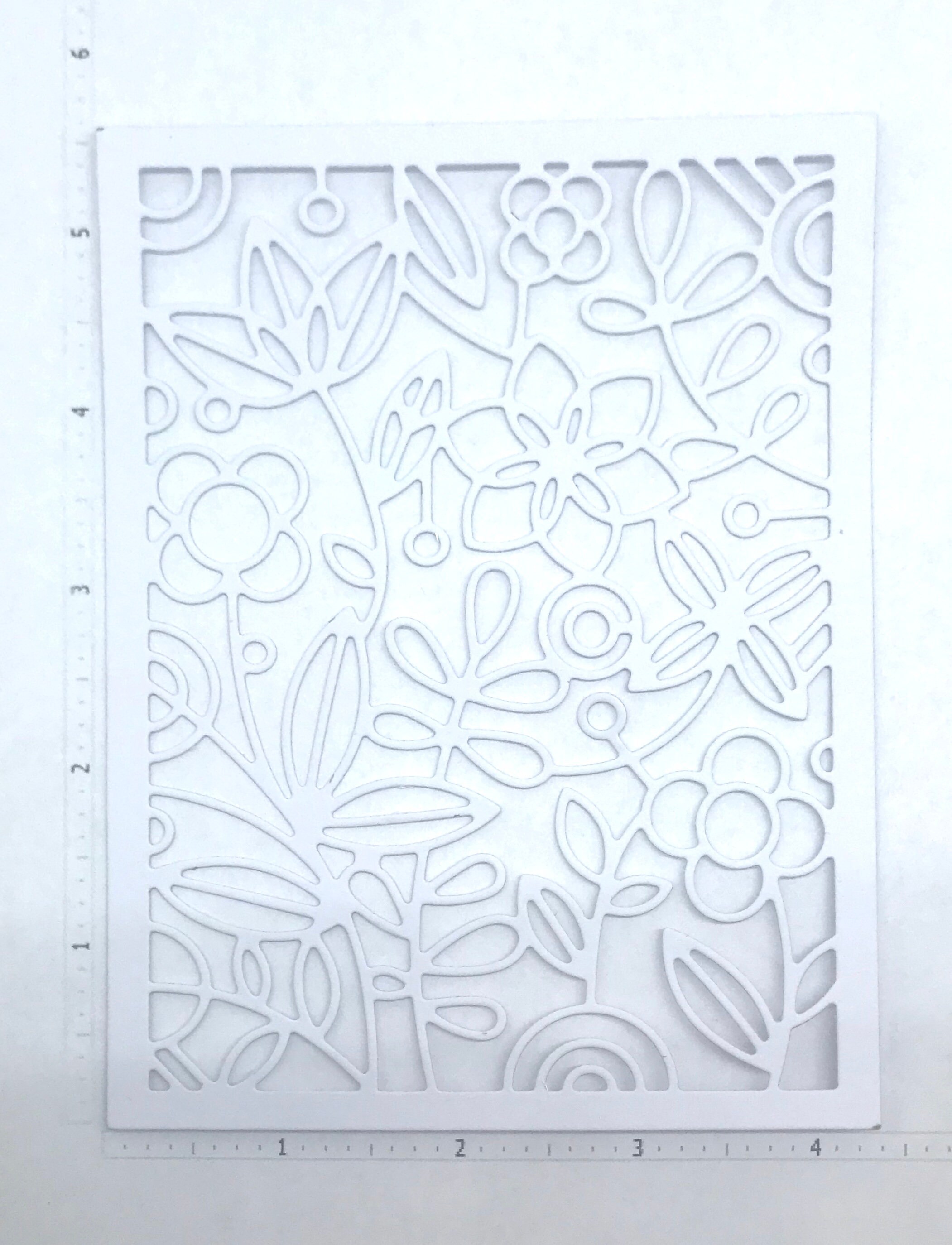Die Cuts Flower Background 6 Pieces Foil Specialty Basic Cardstock ...