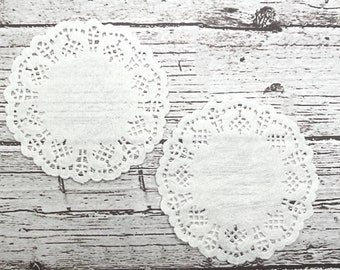 Doilies White Ephemera 16 Pc Lace Doilies 3 1/2 inches Junk Journal Doilies Vintage Style Doily Journal Decor Papercrafts Lace Paper