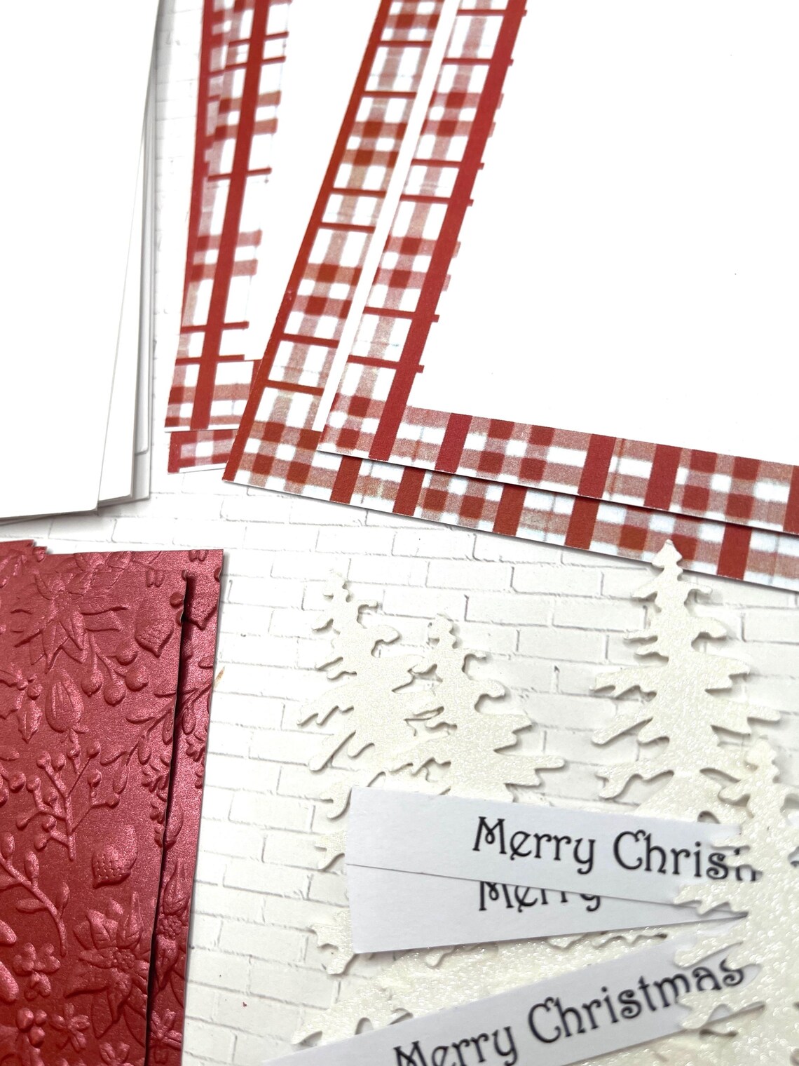 DIY Christmas Card Kit 4 Cards Make Your Own Holiday Greeting Cards ...
