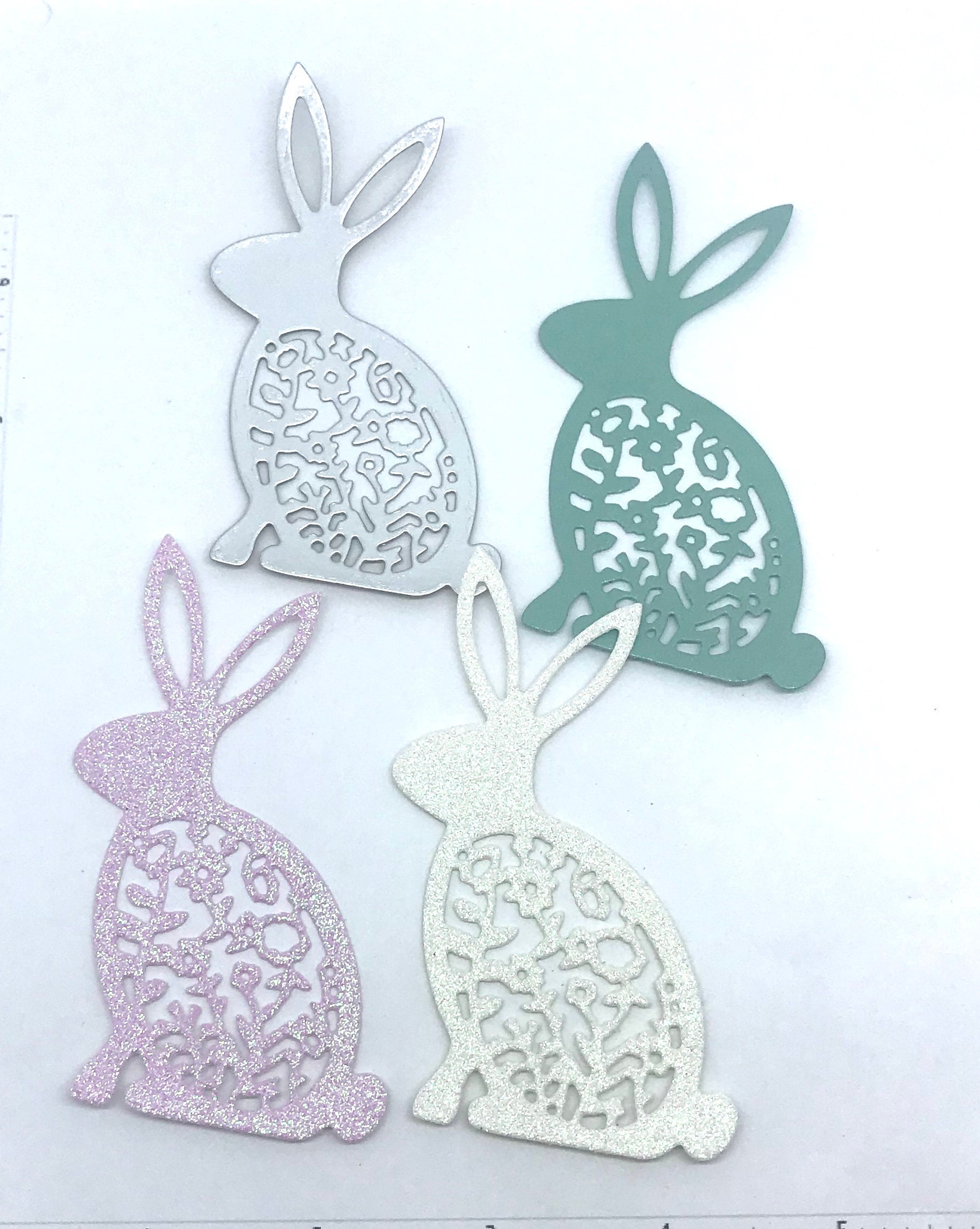 Die Cuts Easter Bunny Rabbit 18 Pieces you Choose Color Etsy