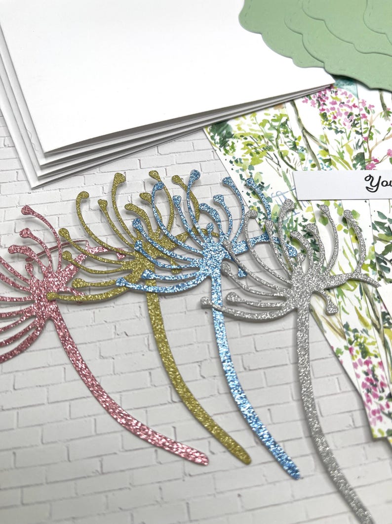 DIY Flower All Occasion Card Kit - 4 Cards - Make Your Own Pretty ...