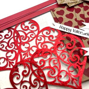 DIY Valentines Day Card Kit 4 Cards Make Your Own Holiday Greeting ...