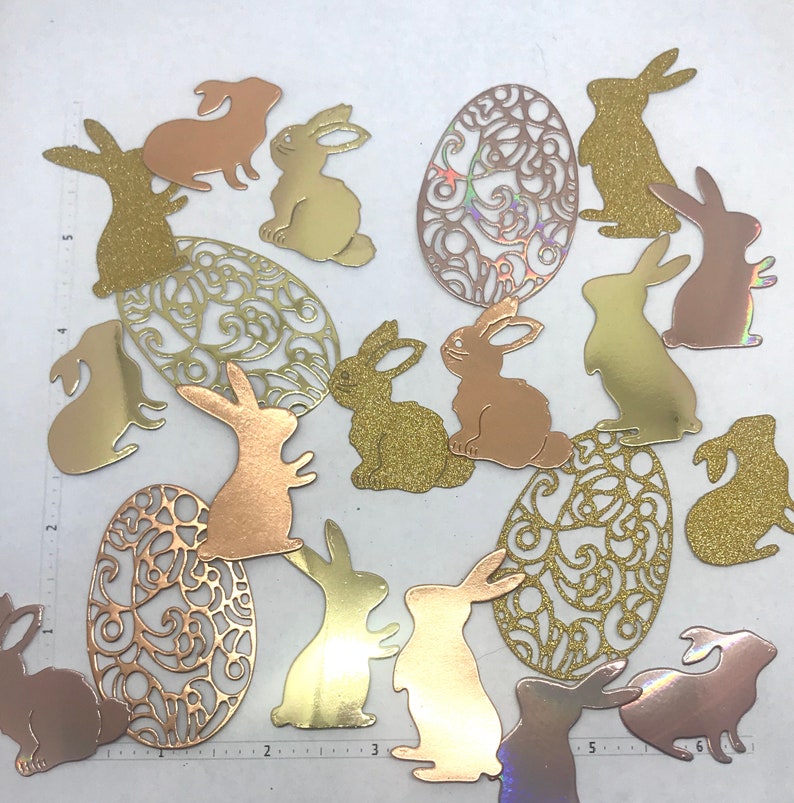 Die Cuts Easter Egg Bunny Rabbit 15 Pieces you Choose Color Etsy