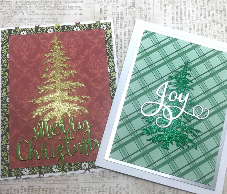 Die Cuts Christmas Trees Pine Trees 12 Pieces you Choose Etsy
