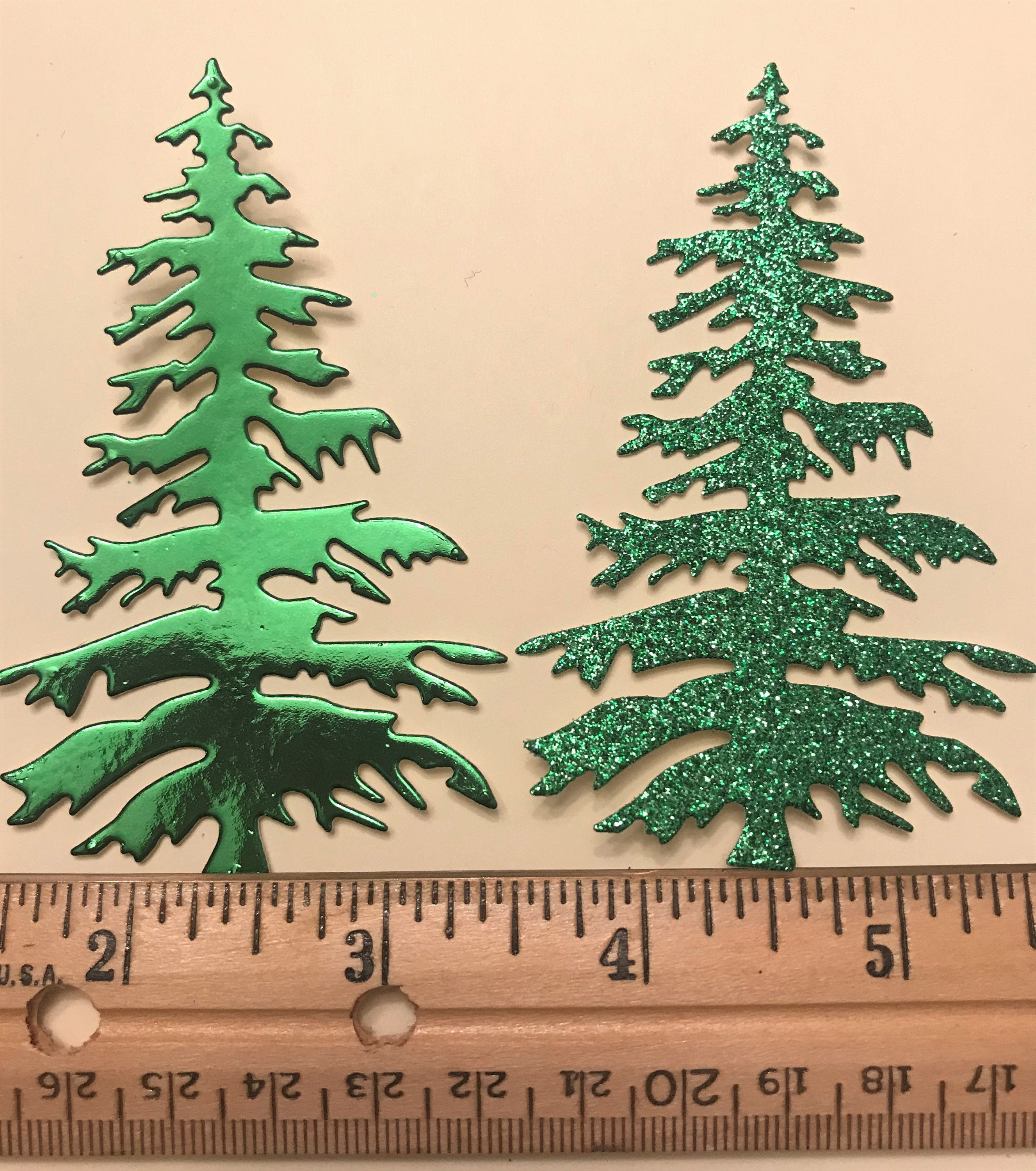 Die Cuts Christmas Trees Pine Trees 12 Pieces You Choose Etsy