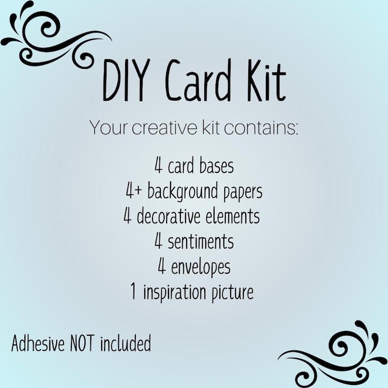 DIY Valentines Day Card Kit 4 Cards Make Your Own Holiday Greeting ...