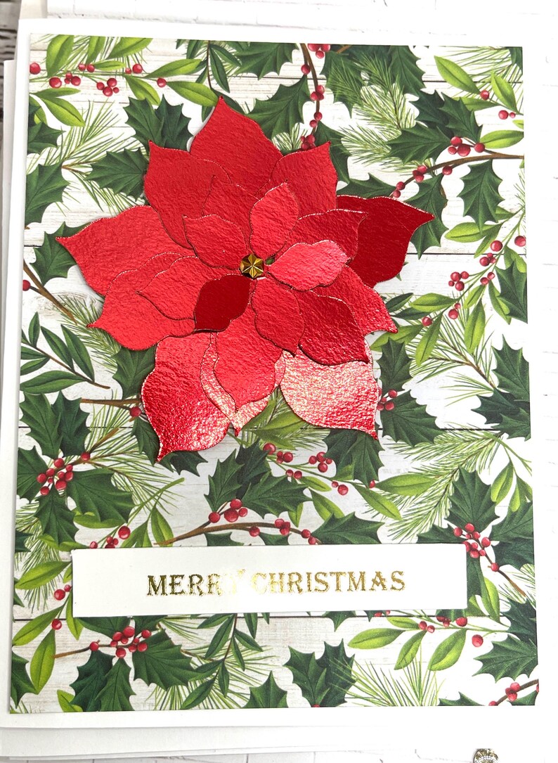 DIY Christmas Card Kit 4 Cards Make Your Own Holiday Greeting Cards ...