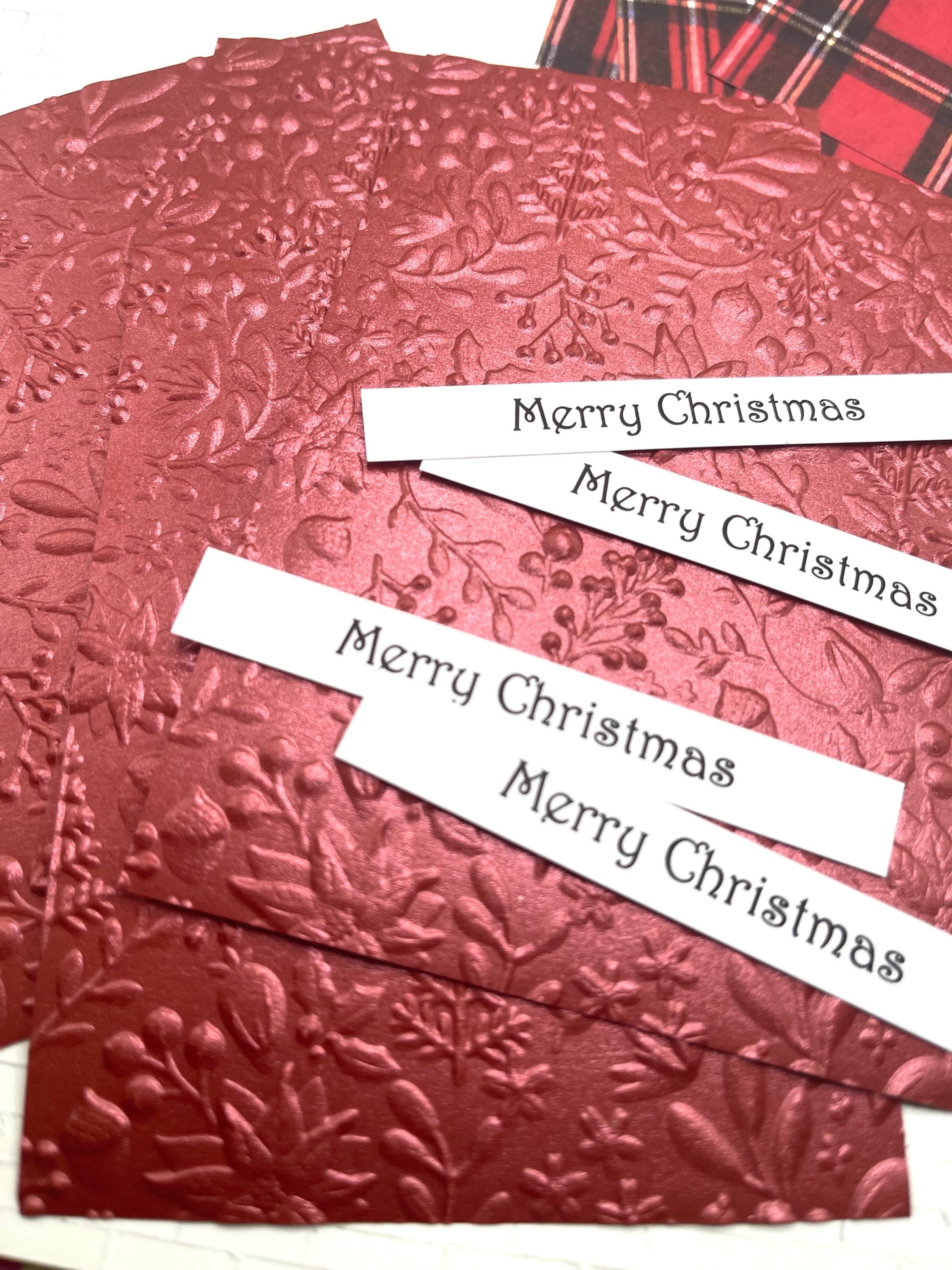 DIY Christmas Card Kit 4 Cards Make Your Own Holiday Greeting Cards ...