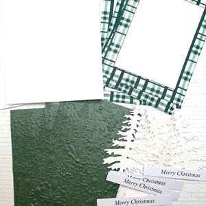 DIY Christmas Card Kit 4 Cards Make Your Own Holiday Greeting Cards ...