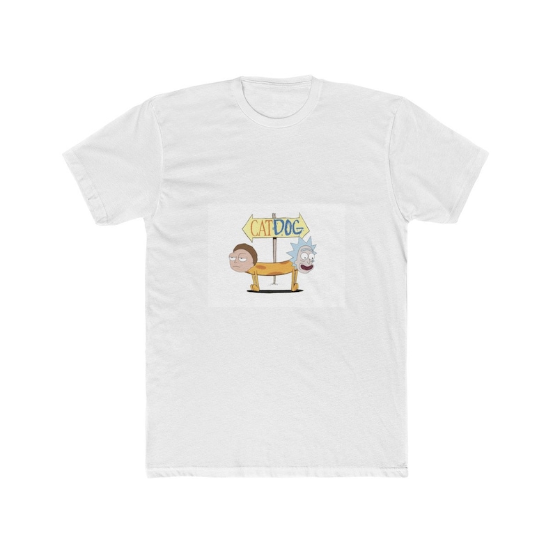 Rick Dawg Cat Morty inspired unisex tee shirt Catdog Rick and Morty