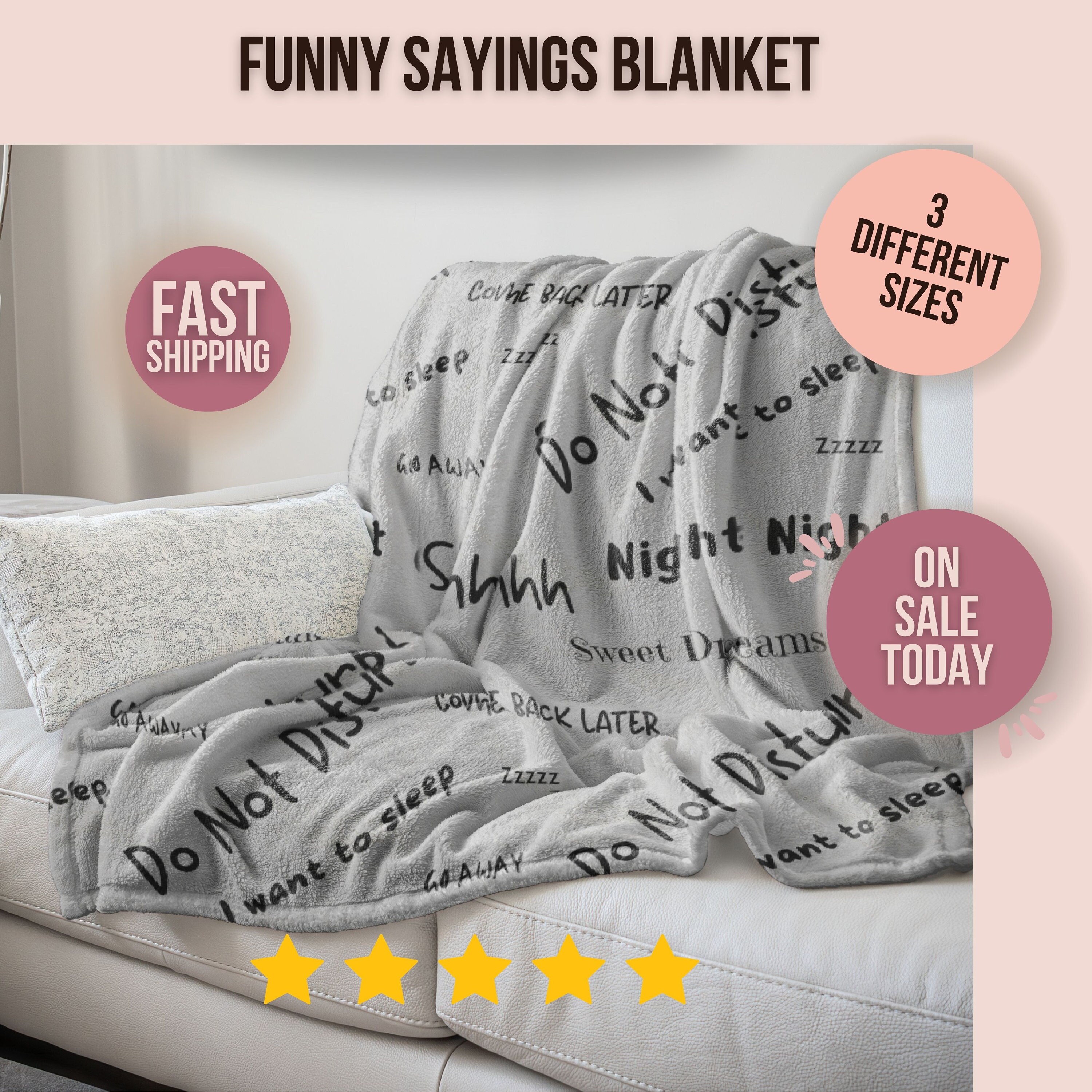 Blanket Sayings Funny Napping Blankets and Throws Do Not Disturb