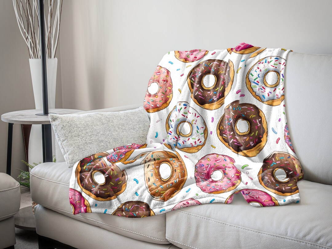 Donut Throw Blankets Doughnut Blanket Gift for Kids Girl Boy Teen