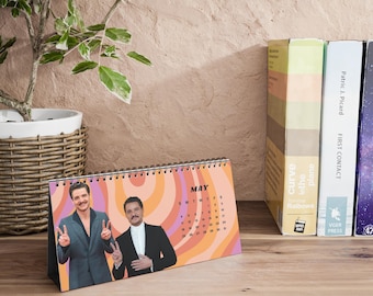 Pedro Pascal Desk Calendar 2025 - Ships from EU