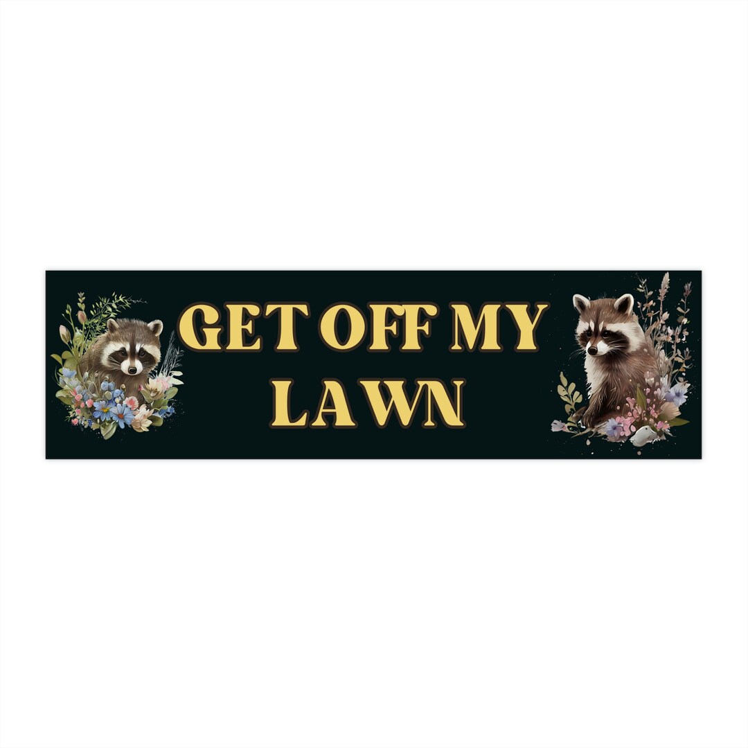 Funny Raccoon Bumper Sticker Cute, Bumper Stickers for New Cars, Weird ...