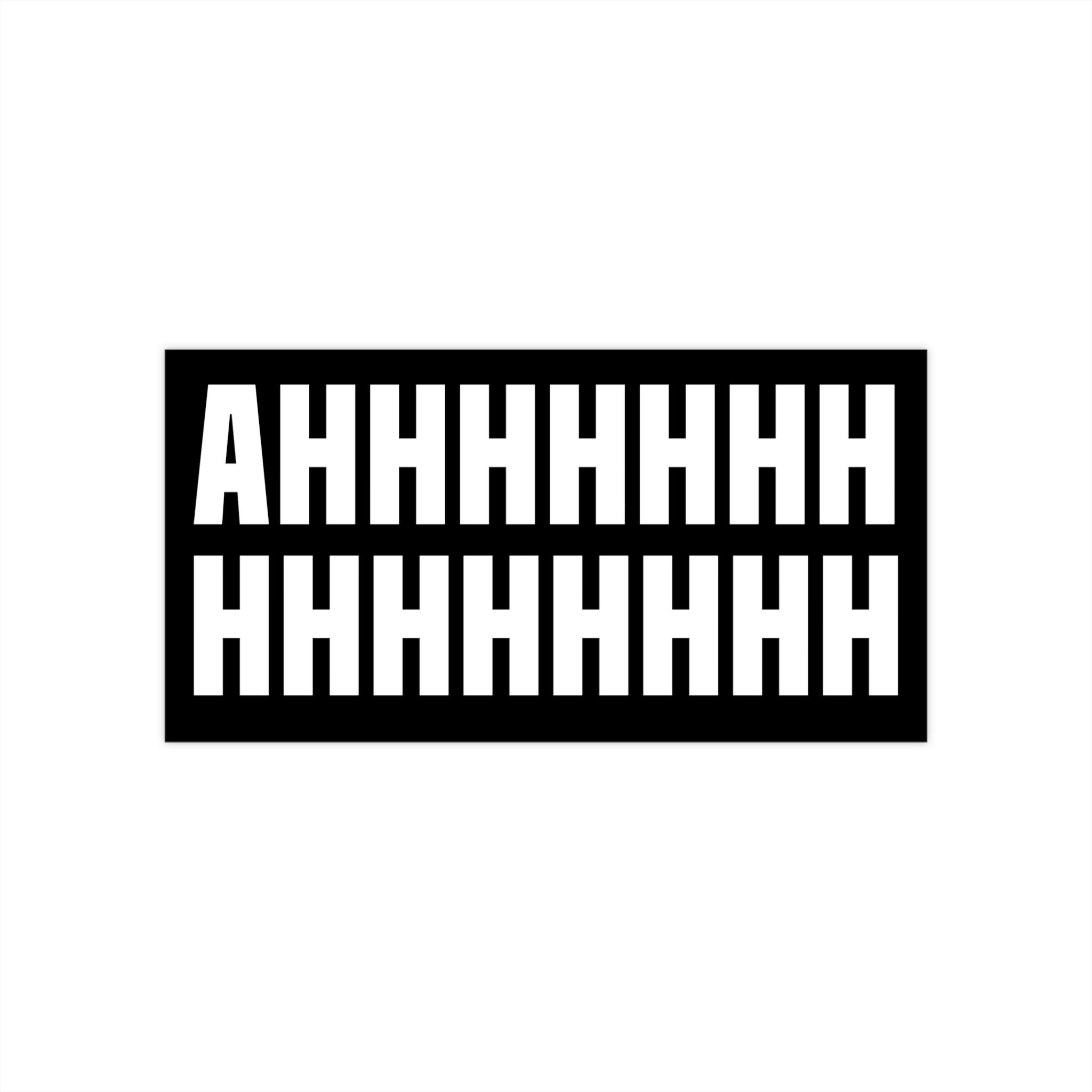 Screaming Bumper Sticker, Cursed Meme Stickers for Car, Funny Car Sticker Decal for Bumper, Cute Car Decor