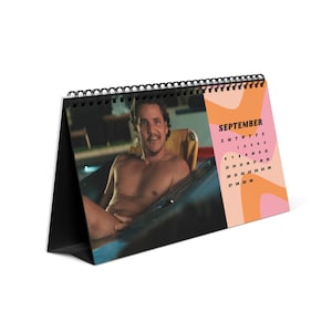 Pedro Pascal 2026 Desktop Calendar - Actor Fan Gift, TV Show Calendar, Pop Culture Desk Planner