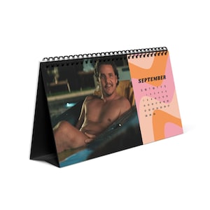 Pedro Pascal 2025 desktopkalender - cadeau acteur fan, tv-showkalender, bureauplanner popcultuur