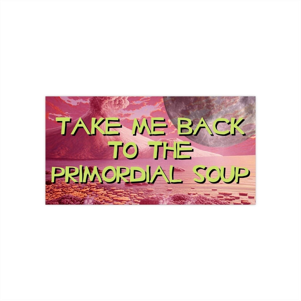 Take Me Back to the Primordial Soup Bumper Stickers Gen Z - Etsy