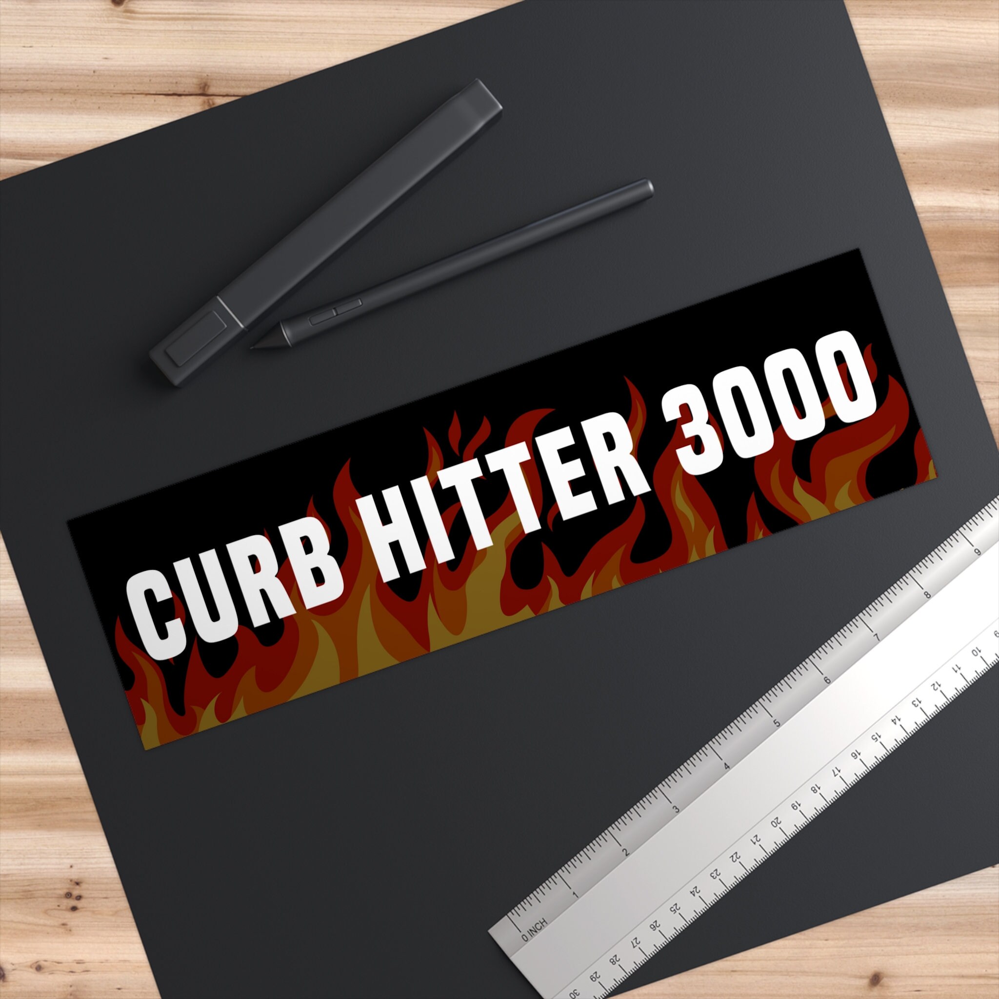 Curb Hitter 3000 Bumper Sticker, Funny Car Decal, Gen Z Meme - Etsy