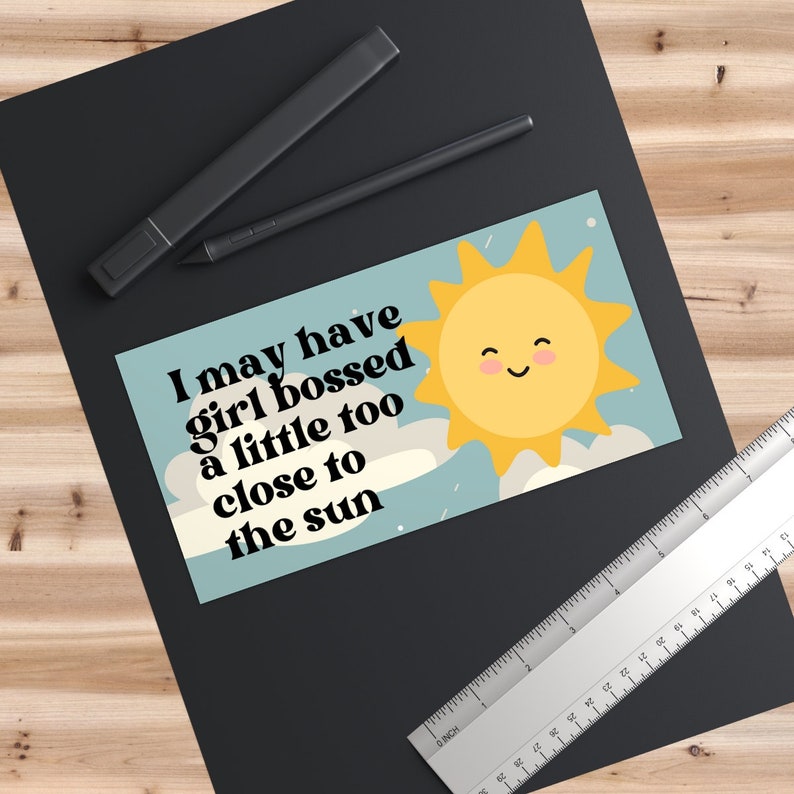 Girlboss Funny Tik Tok Bumper Sticker Gen Z Cute Retro Car Etsy