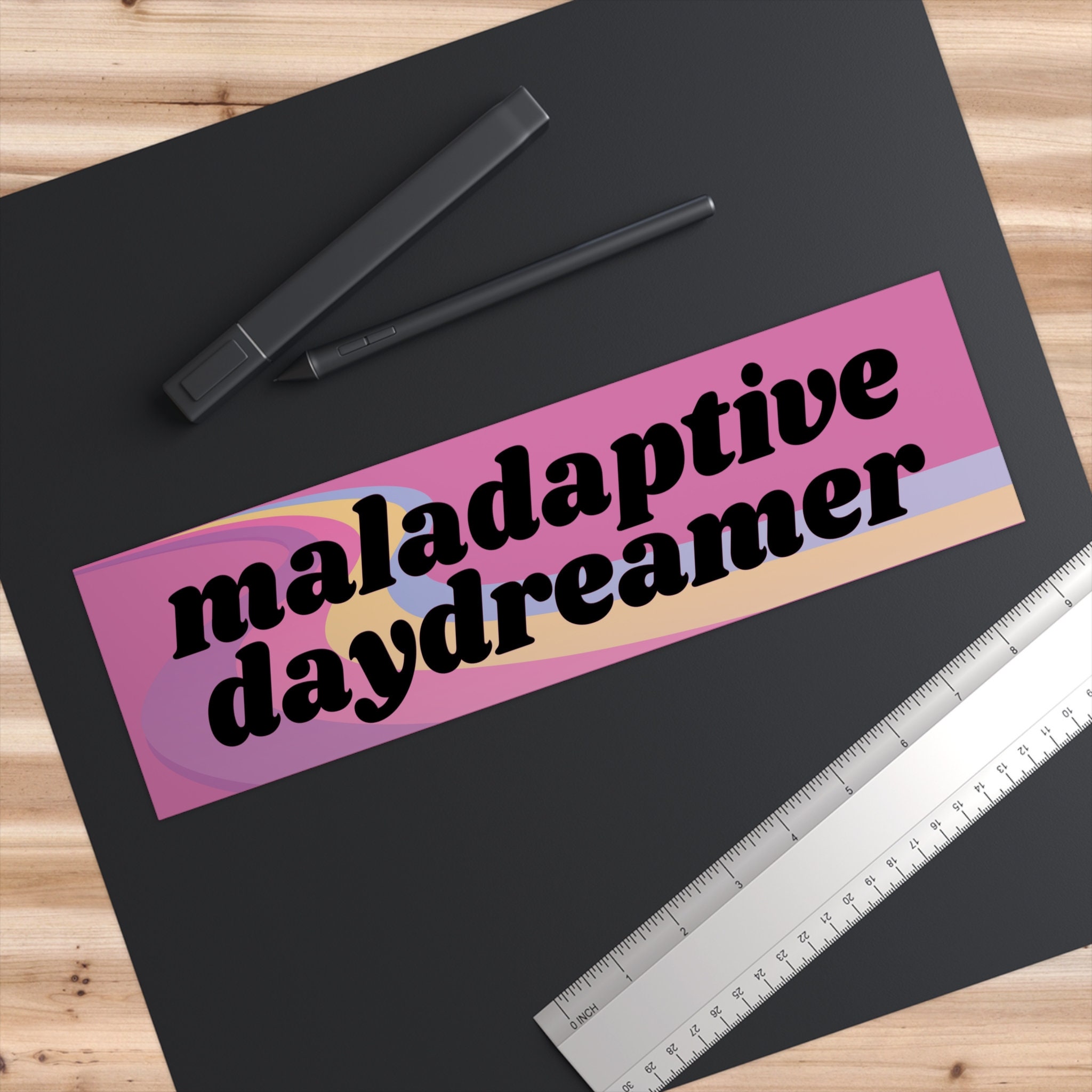 Maladaptive Daydreamer Bumper Sticker, Funny Meme Car Decal - Etsy
